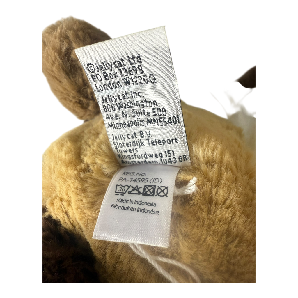 Jellycat Bashful Patchwork Brown Bunny (Brand new)
