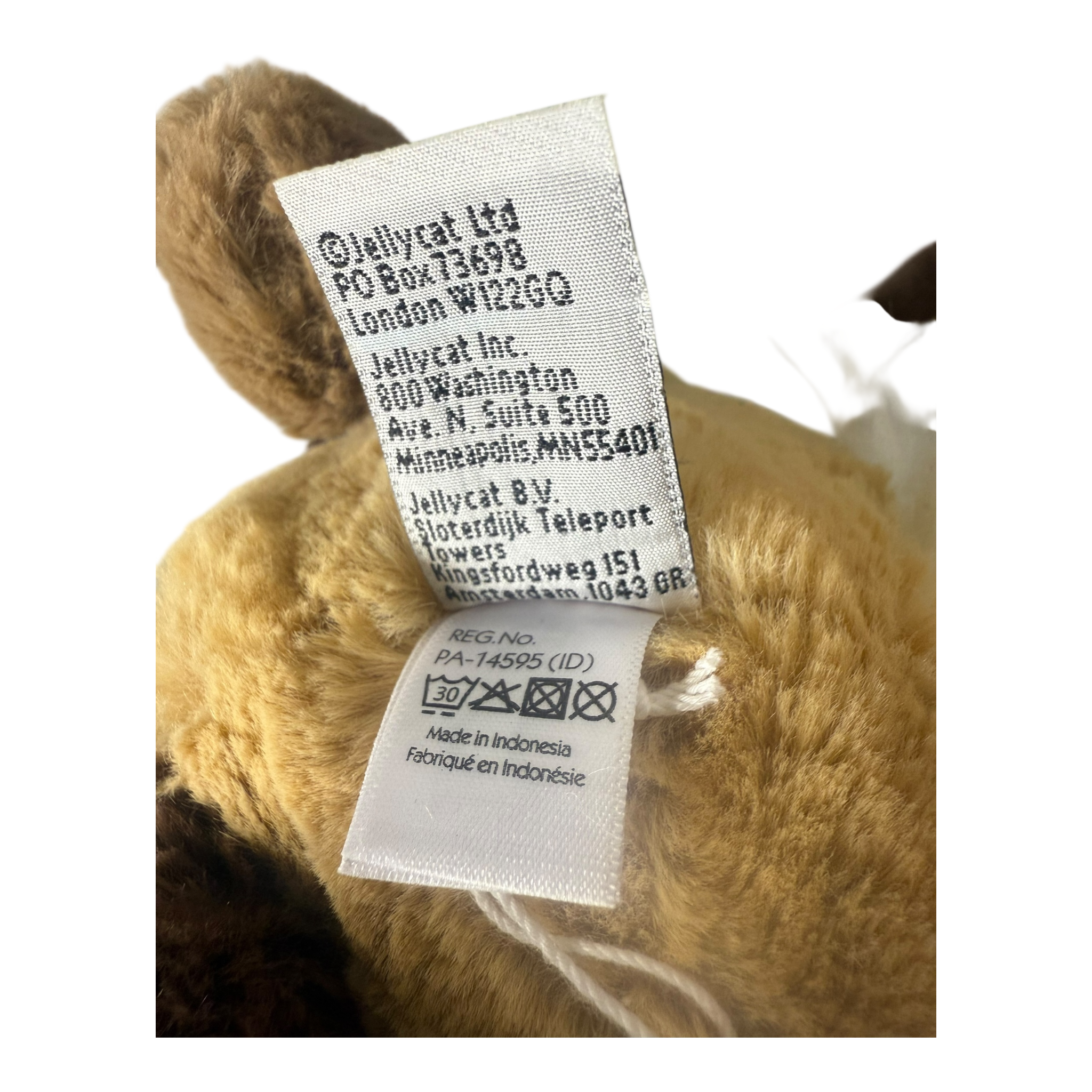 Jellycat Bashful Patchwork Brown Bunny (Brand new)