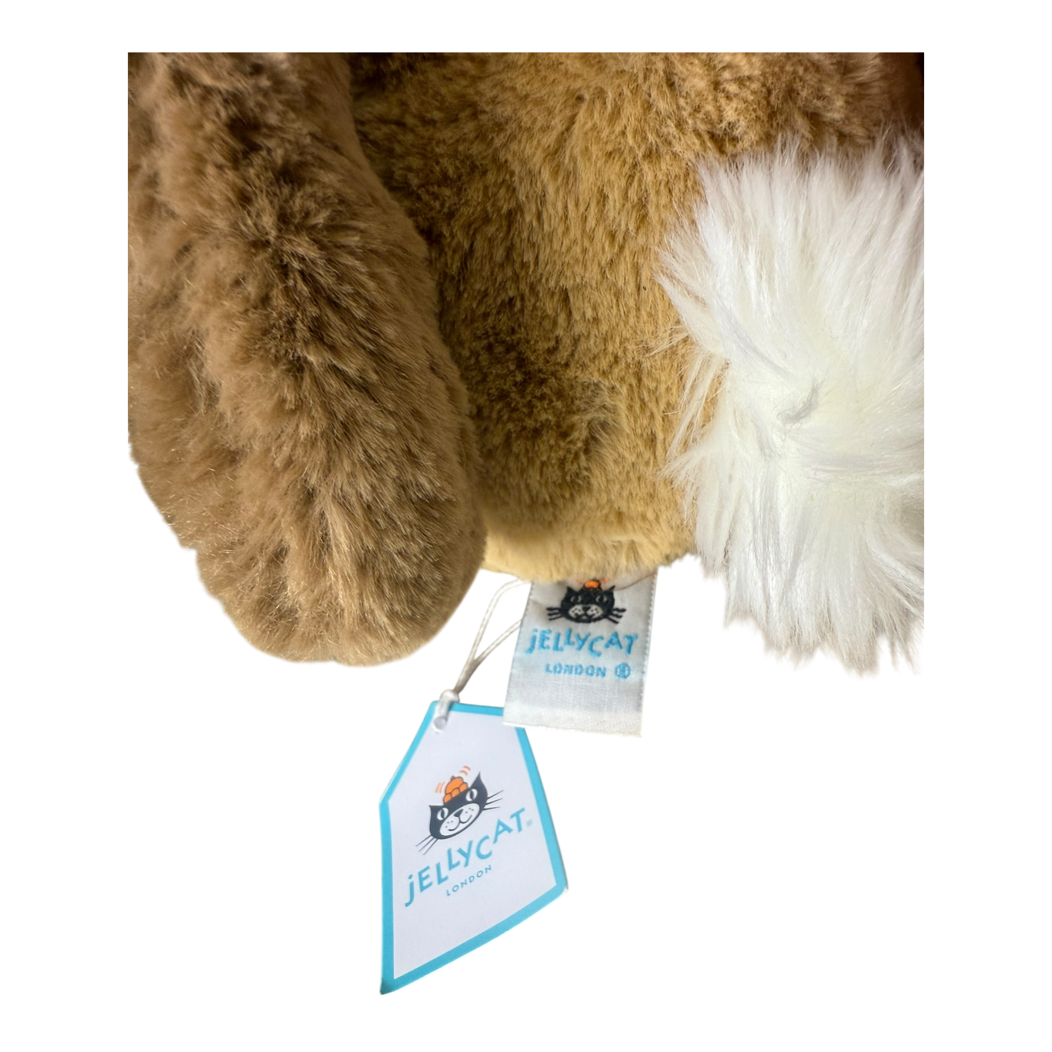 Jellycat Bashful Patchwork Brown Bunny (Brand new)