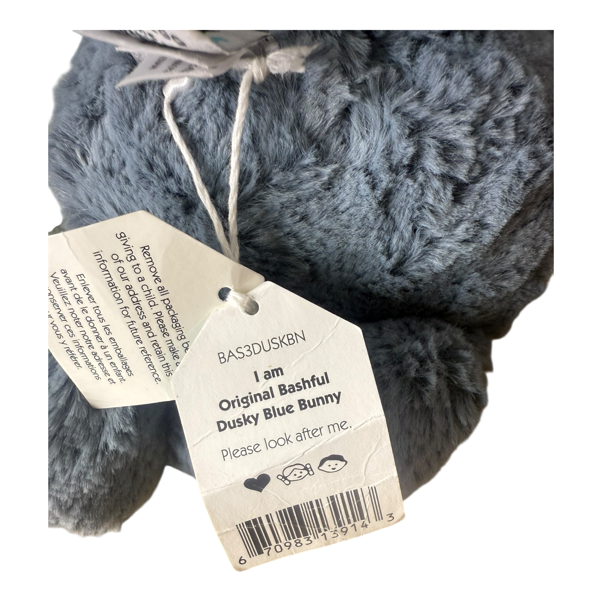 Jellycat Bashful Dusky Blue Bunny